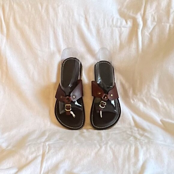 Key West Kino Brown Thong Flip Flop Sandals* - Picture 6 of 6